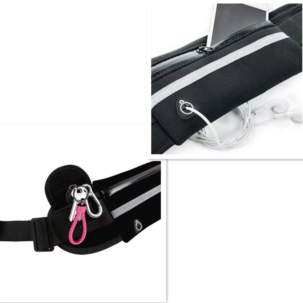 JupiterGear Running Belt & Travel Fanny Pack with Water-Resistant Pockets