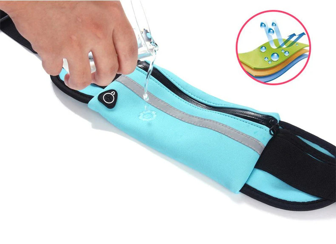 JupiterGear Running Belt & Travel Fanny Pack with Water-Resistant Pockets