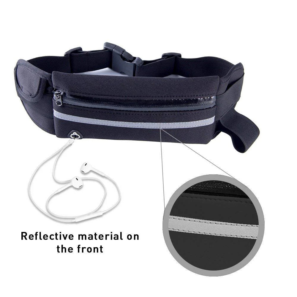 JupiterGear Running Belt & Travel Fanny Pack with Water-Resistant Pockets