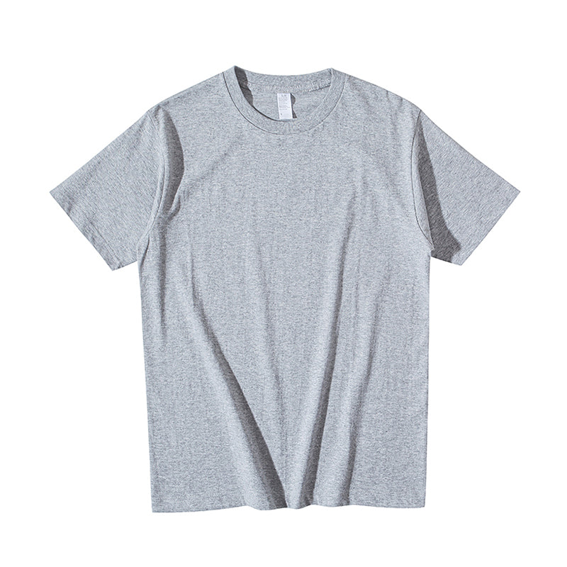 Heavy Weight 250G Thick White round Neck Short Sleeve T-shirt