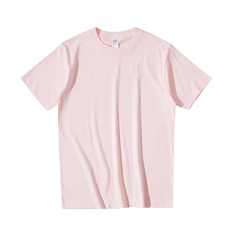 Heavy Weight 250G Thick White round Neck Short Sleeve T-shirt