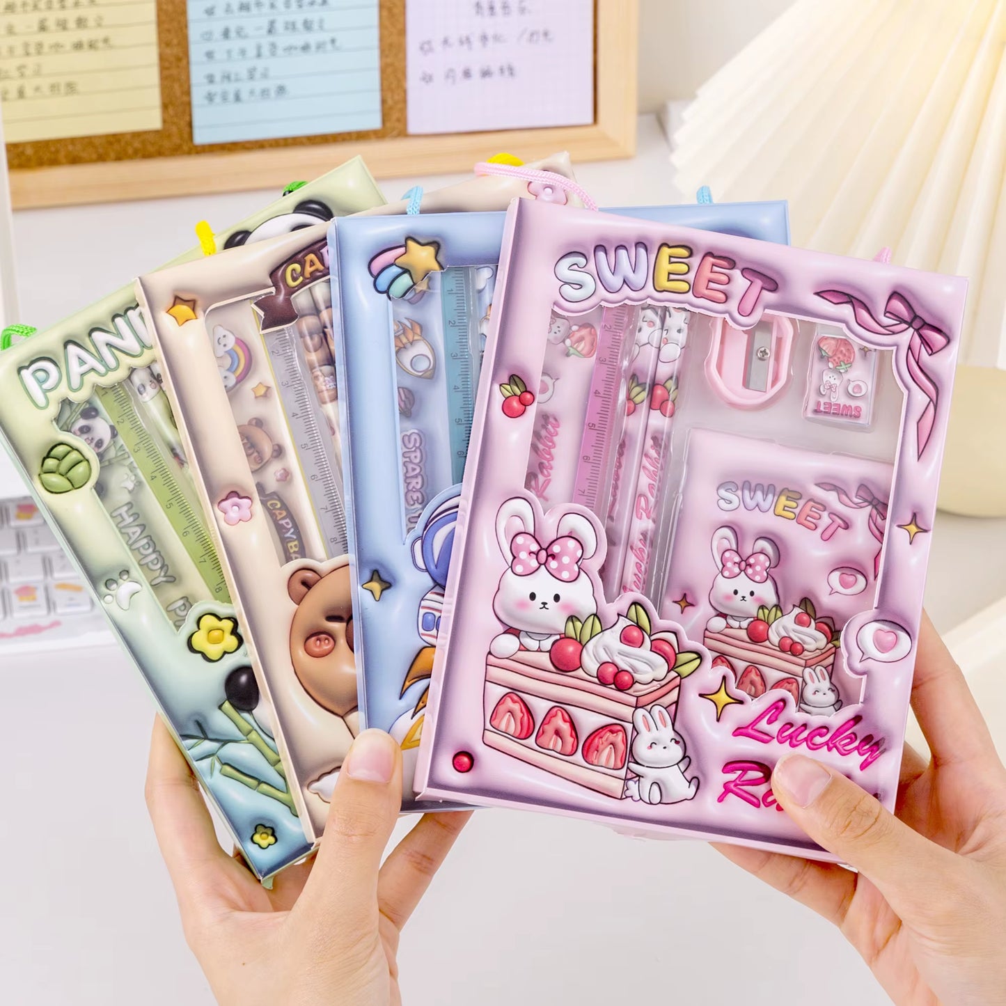 School Supplies Wholesale Stationery Set New Product Ideas 2024 for School Note Book and Pen Set Gifts Items for Kids