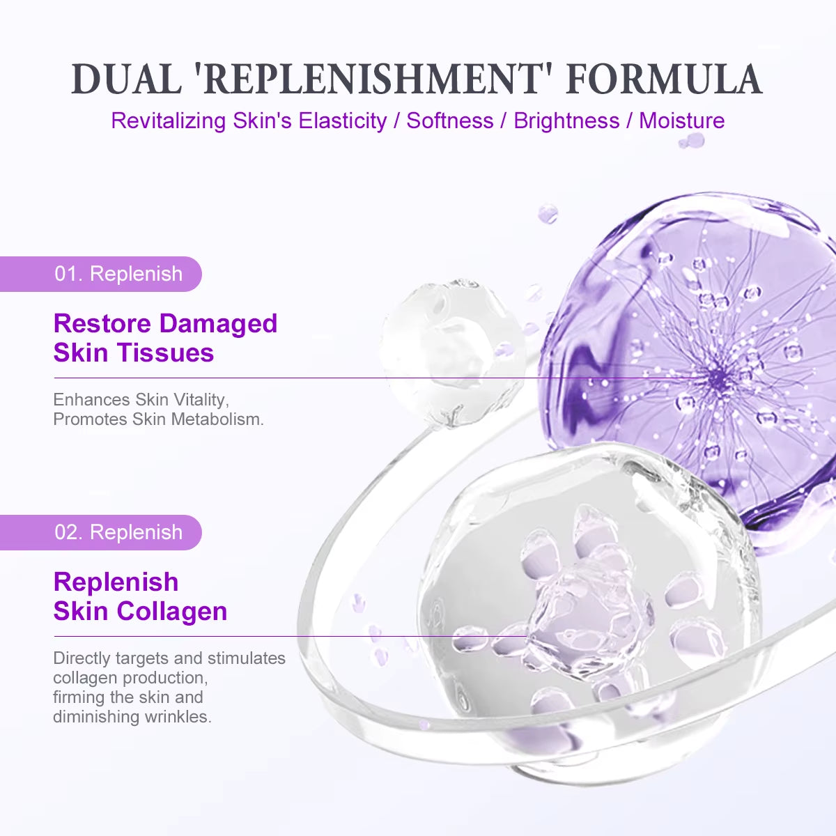 Retinol Anti-Wrinkle Face Serum Collagen Anti-Aging Hyaluronic Acid Whitening Bakuchiol Serum Facial Skin Care 40Ml