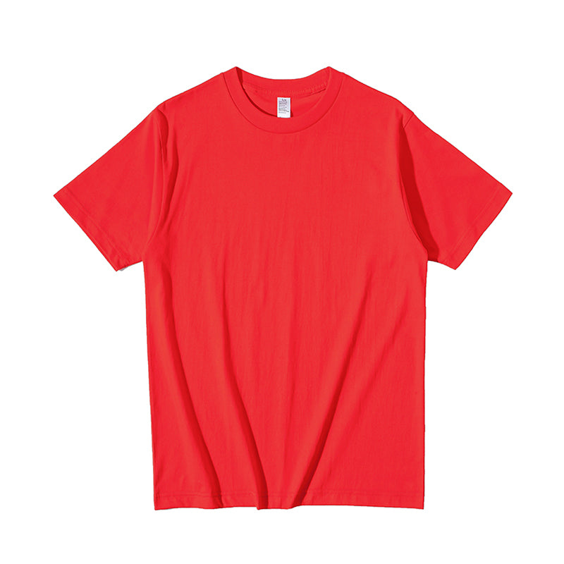 Heavy Weight 250G Thick White round Neck Short Sleeve T-shirt