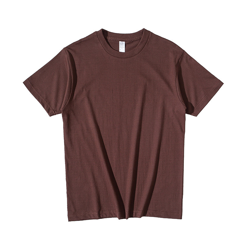 Heavy Weight 250G Thick White round Neck Short Sleeve T-shirt