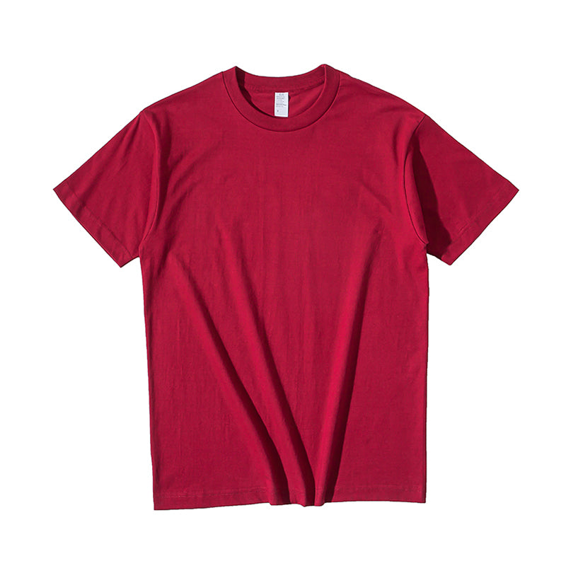 Heavy Weight 250G Thick White round Neck Short Sleeve T-shirt