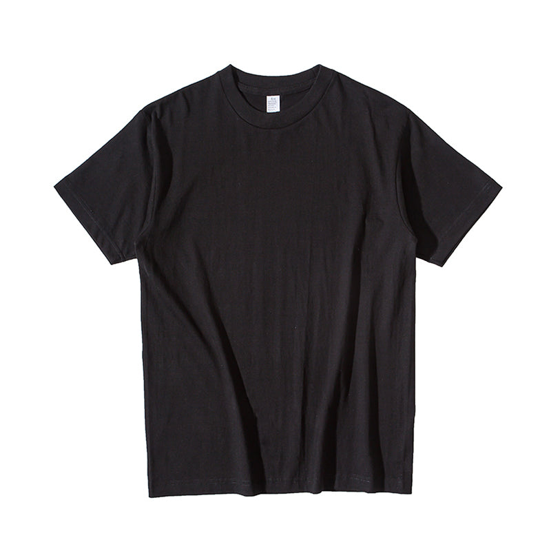 Heavy Weight 250G Thick White round Neck Short Sleeve T-shirt